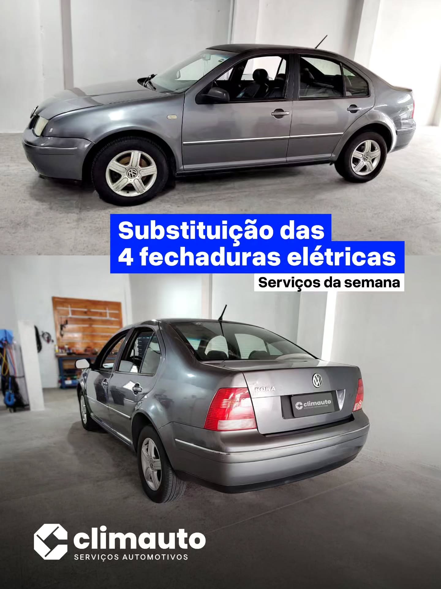 Substituição das 4 fechaduras elétricas